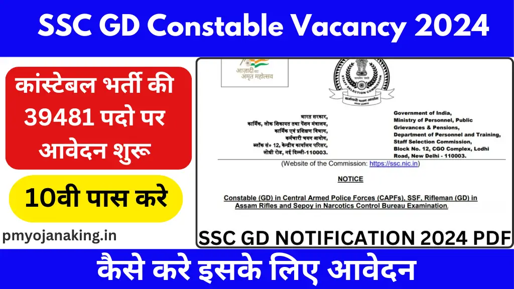 SSC GD Constable Vacancy